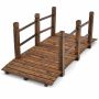 Garden footbridge, with handrail, 59 × 26.5 × 21.5 in