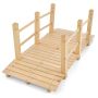 Garden footbridge, with handrail, 59 × 26.5 × 21.5 in