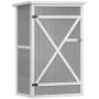 Garden tool cabinet Outsunny 75x56x115cm., gray/white