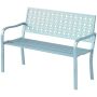 Garden bench Outsunny 127x63x85cm., light blue