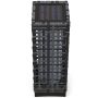 Garden light with solar battery Outsunny 15.5x15.5x46cm., dark gray/black