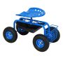 Garden cart, with tool tray and adjustable seat, 33 × 16 × 22 inches