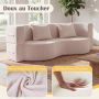 Sofa bed, 2 in 1, 2 cushions, White, 192.5 × 84 × 62 cm