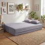 Sofa bed, 2 in 1, 2 cushions, Grey, 192.5 × 84 × 62 cm