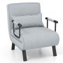 Sofa bed, 5 positions, Gray, 186.69 × 59.69 × 27.94 cm
