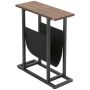 Side table Homcom 49x19x55cm., black/brown
