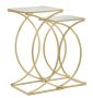 Siomply Side Table Set, 2 pcs, Gold, 35 × 35 × 70 cm / 30 × 30 × 60 cm