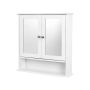 Mirror cabinet with double doors 56 x 58 x 13 cm. LHC002, white