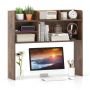 Desktop bookshelf, 3 shelves, Brown, 94 × 85 × 24 cm