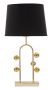 Bubble table lamp, 1 light source, Black/gold