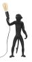 Pöytävalaisin Mauro Ferretti Monkey, 26 × 55 × 34 cm