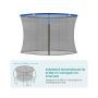 Trampoline safety net 366cm, black/blue