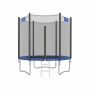 Trampoline 183 cm with net and ladder, blue