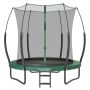 Trampoline 244x239cm., black/dark green