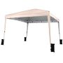 Folding gazebo 3x3 m, waterproof, with carrying bag and stakes, beige