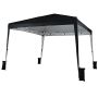 Folding gazebo 3x3 m, waterproof, with carrying bag and stakes, black