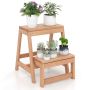 Folding stool, 2 steps, 20 × 17.5 × 15.5 inches