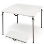 Folding outdoor table, 86.4 × 86.4 × 73.7 cm