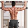 Foldable pull-up bar, 6 handles, 39.5 × 11 × 14 inches