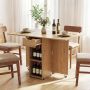 Folding dining table, 2 shelves, 1 drawer, 120 × 72 × 75 cm