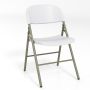 Folding chairs, 6 pcs, white, 55 × 82 × 50 cm