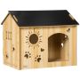Dog kennel PawHut 69x50x58.5cm., light brown/black