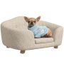 Dog bed PawHut 70x47x30cm., cream/light brown