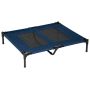 Dog bed PawHut 91.5x76.2x18cm., blue/black