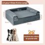 Dog bed, orthopedic with cooling gel, 102 × 30.5 × 82 cm