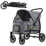 Dog Stroller, 40 kg, Gray, 96 × 71 × 102.5 cm