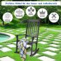 Outdoor rocking chair, Black, 71 × 116 × 84 cm