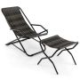 Swing chair, with footrest, Gray, 106.68 × 78.74 × 64.77 cm