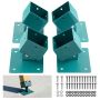 Keinukiinnike VEVOR HXQQTB4P, 4 kpl, Vihreä, 14 × 14 × 12,5 cm
