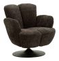 Living room armchair Mauro Ferretti 143022000N, swivel, 86 × 92 × 77 cm