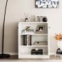 Living room cabinet, 2 doors, 3 shelves, White, 72 × 85.5 × 34 cm