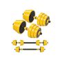 Weights, with connecting tube, yellow