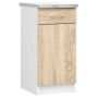 Kitchen cabinet NORE Lima S40, white/oak color