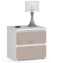 Nightstand NORE CL2 40 cm., white/cream