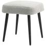 Stool Homcom 42x42x47cm., light gray/black