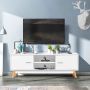 TV cabinet, 2 cabinets and 2 open shelves, 140 × 40 × 48 cm