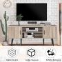 TV stand, 2 cabinets, 2 shelves, 147.3 × 39.4 × 61 cm