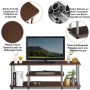 TV stand, 3 shelves, Brown