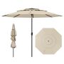 Patio umbrella, 8 ribs, 300 × 245 × 300 cm