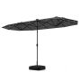 Terrace Umbrella, Double-Sided, 36 Light Beads, 13 × 6.6 × 8 Feet