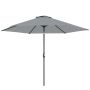 Terassivarjo, suojapeitteellä, Harmaa, Ø295 × 240 cm