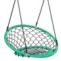 Mesh chair swing, adjustable height, 100-160 cm, blue/black/green