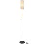 VASAGLE floor lamp, adjustable height, Black, 25 × 25 × 148 cm