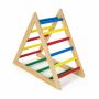 Triangular ladder for children, 3 climbing levels, 93 × 81 × 46 cm