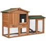 Rabbit Cage, 2-Tier, 3 Doors, 58 × 20.5 × 34 in