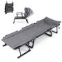 Tourist sofa-chair, 6-position, Grey/black, 180.3 × 38.1 × 67.3 cm